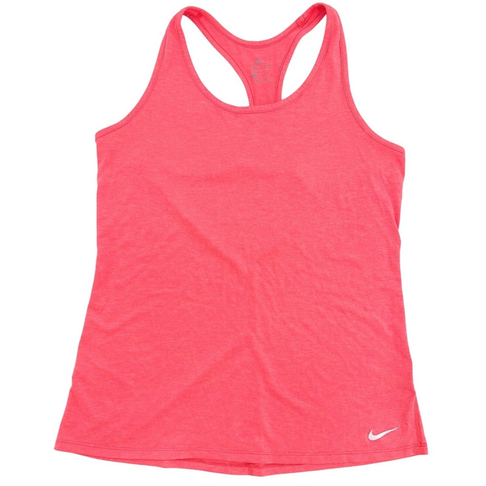 Nike Pink Dri-FIT Racerback Tank Top‎ Womens Large Running Gym Tennis